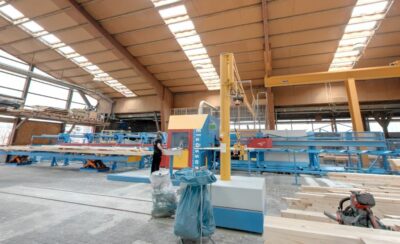 Abbund-Maschine © Elsässer Holzbauwerte