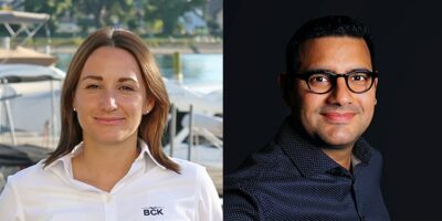 Sina Degen (CEO & Inhaberin der BootCenter Konstanz GmbH & Co. KG) und Hugo Gimenez (Inhaber von Hugo Gimenez – Suchmaschinenmarketing)