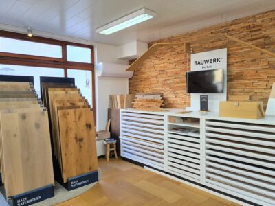 Abbildung 2 Der Showroom von Parkett Elsässer. (c) Parkett Elsässer