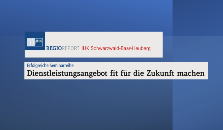 Dienstleistungsangebot fit für die Zukunft machen