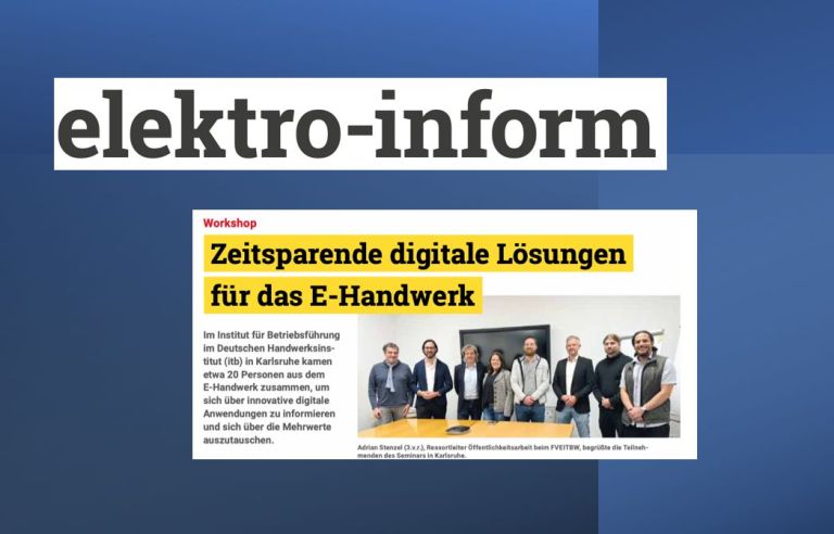 Digitale Lösungen für das E-Handwerk